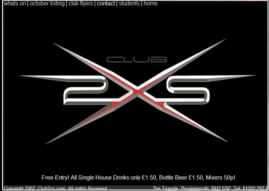 www.club2xs.com Screen Shot