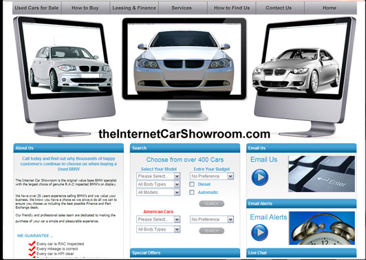 wwww.theinternetcarshowroom.com Screen Shot