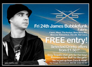 DJ James Bubblefunk Promo Flyer